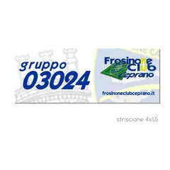 Frosinone Club Ceprano: striscioni e banners pubblicitari realizzato da Risoluzioni Grafiche