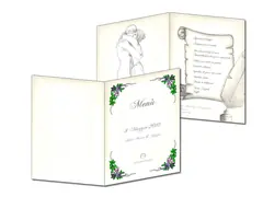 Menu Ristorante: feste e cerimonie realizzato da Risoluzioni Grafiche