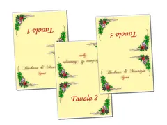 Segnaposti Tavoli: feste e cerimonie realizzato da Risoluzioni Grafiche